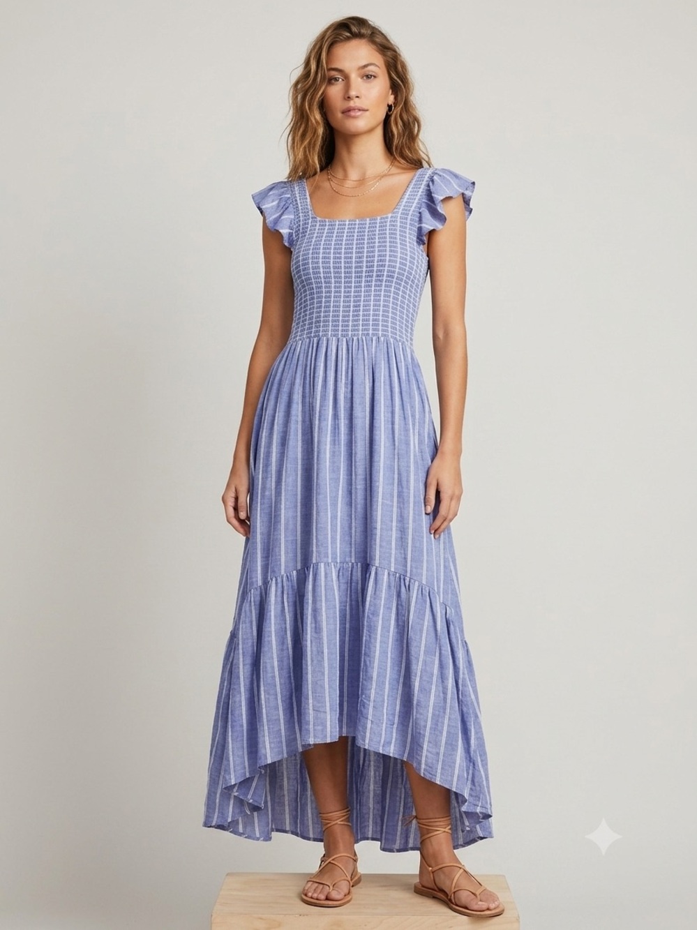 P8. Free People Smocked Top Maxi Dress
